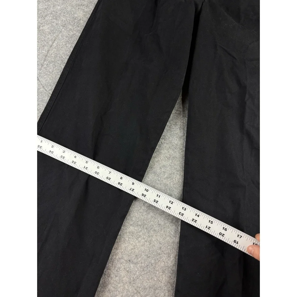 Blue Dot Black Chino Pants Straight Leg Made in USA Womens 12 Chic 90s Preppy